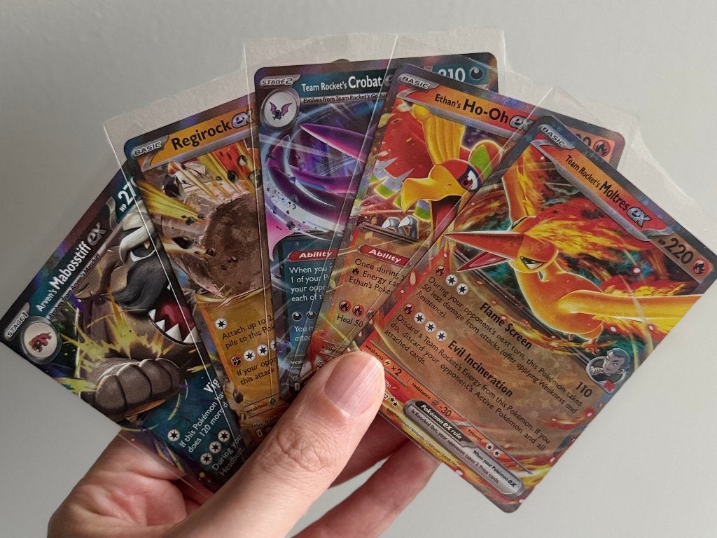 5 Destined Rivals Ex Kaarten (Moltres, Ho-Oh, Crobat..., Ophalen of Verzenden, Nieuw, Meerdere kaarten, Foil