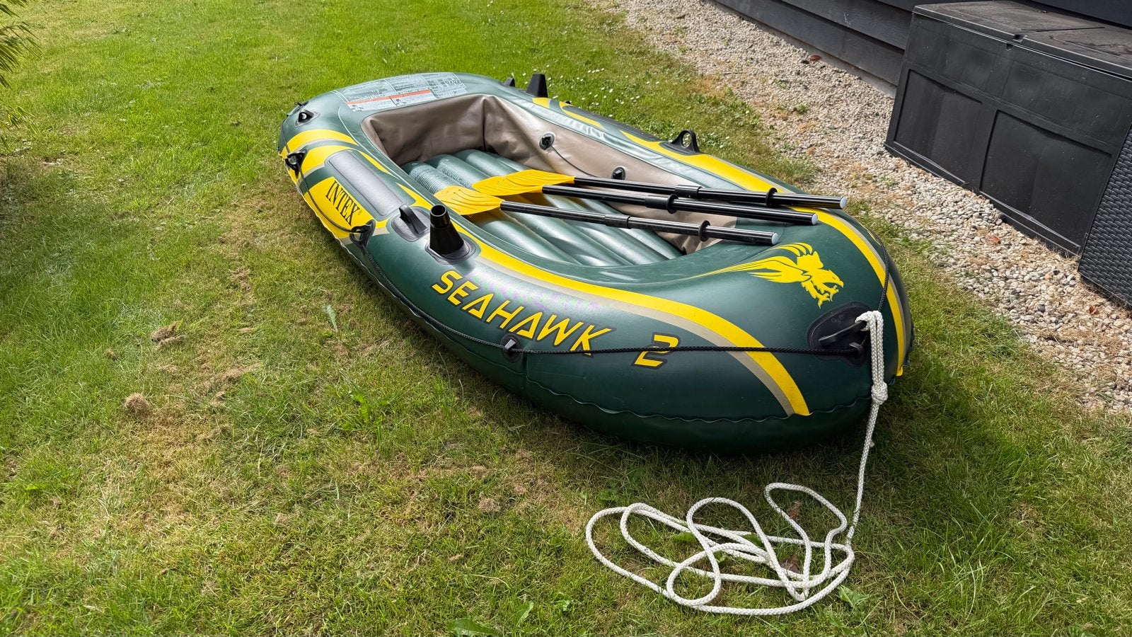 Intex Seahawk 2 opblaasboot met peddels, Ophalen, Zo goed als nieuw