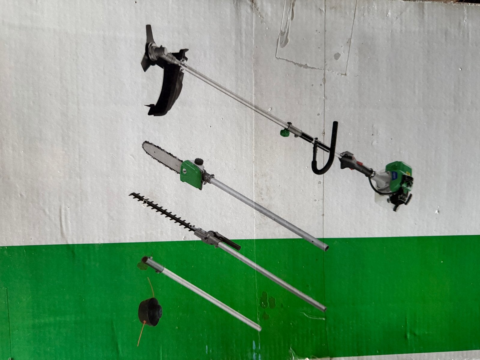 3-in-1 Benzine Heggenschaar, Kettingzaag & Grastrimmer, Tuin en Terras, Hand-tuingereedschap, Nieuw, Overige soorten, Ophalen