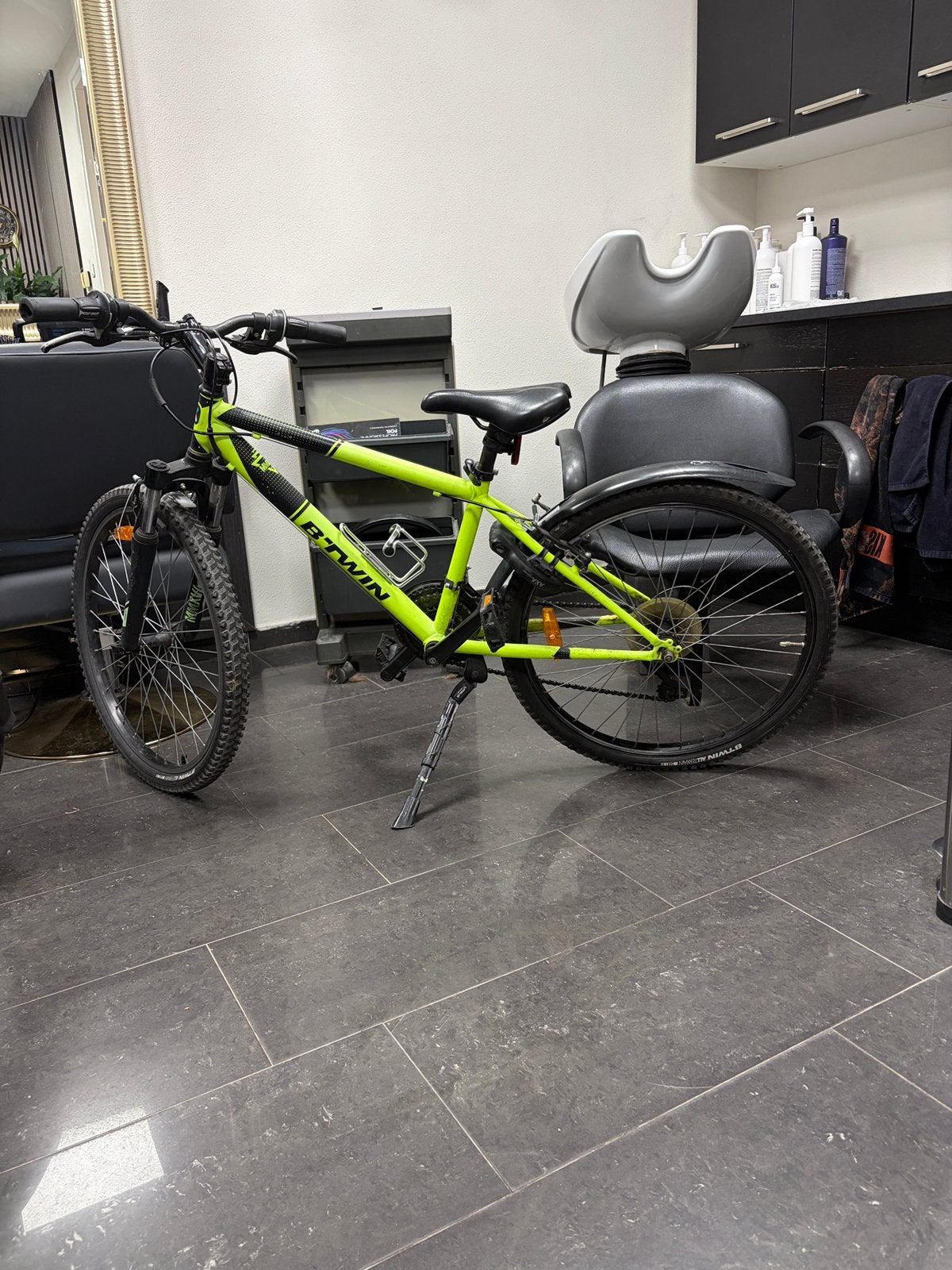 Groene mountain bike, Fietsen en Brommers, Fietsen | Crossfietsen en BMX, Ophalen, Gebruikt, Aluminium, 24 inch of meer