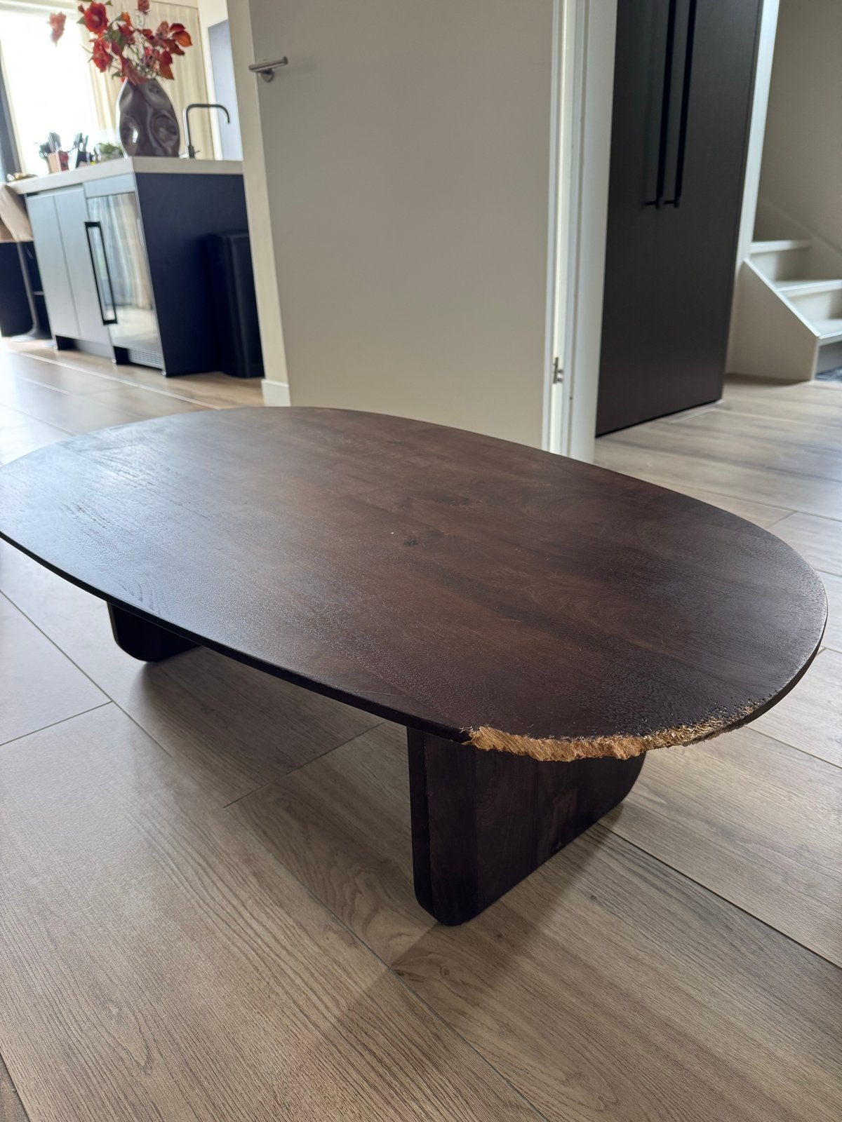 Salontafel Bodio Yuna Lumz, Ophalen, Gebruikt, Ovaal, Overige houtsoorten