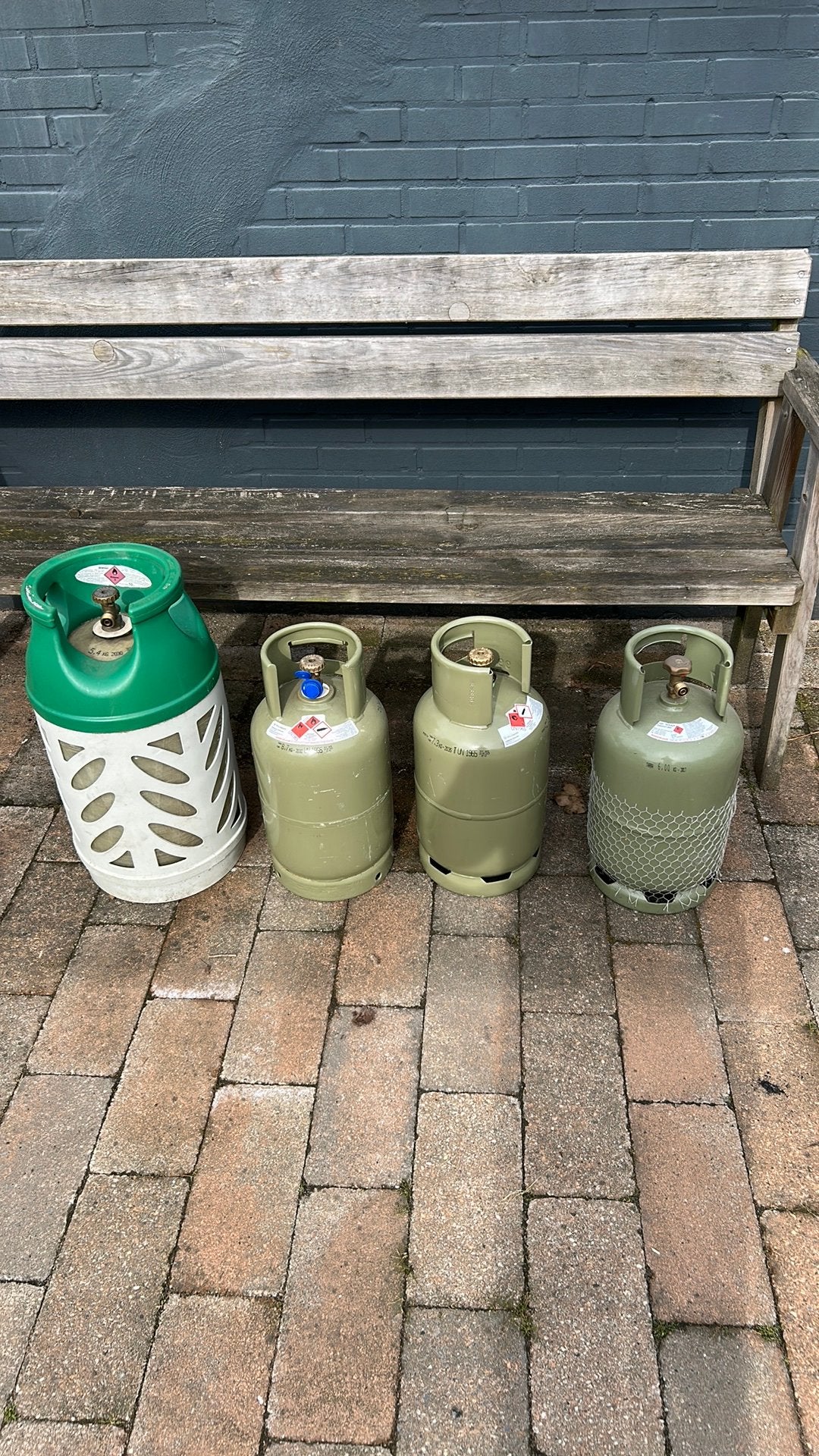 Gasflessen camping propaan, Caravans en Kamperen, Kampeeraccessoires, Ophalen, Zo goed als nieuw