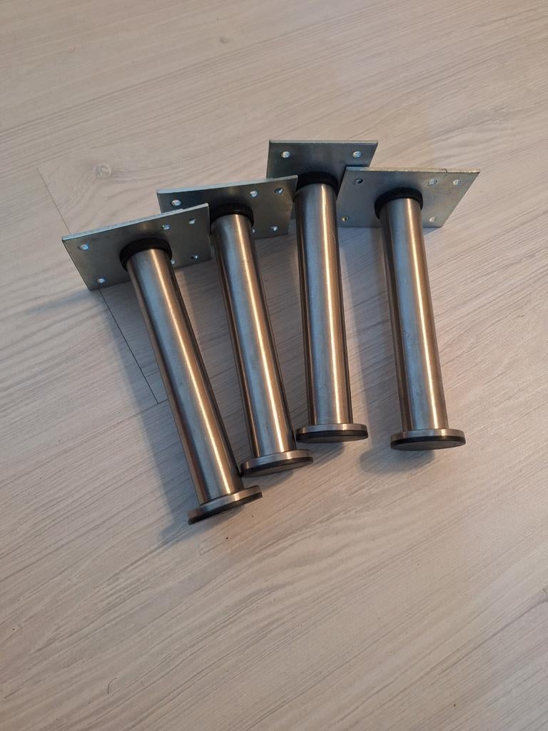 IKEA Capita kast poten (4 stuks), Tafelpoot, Gebruikt, Metaal, Rechthoekig