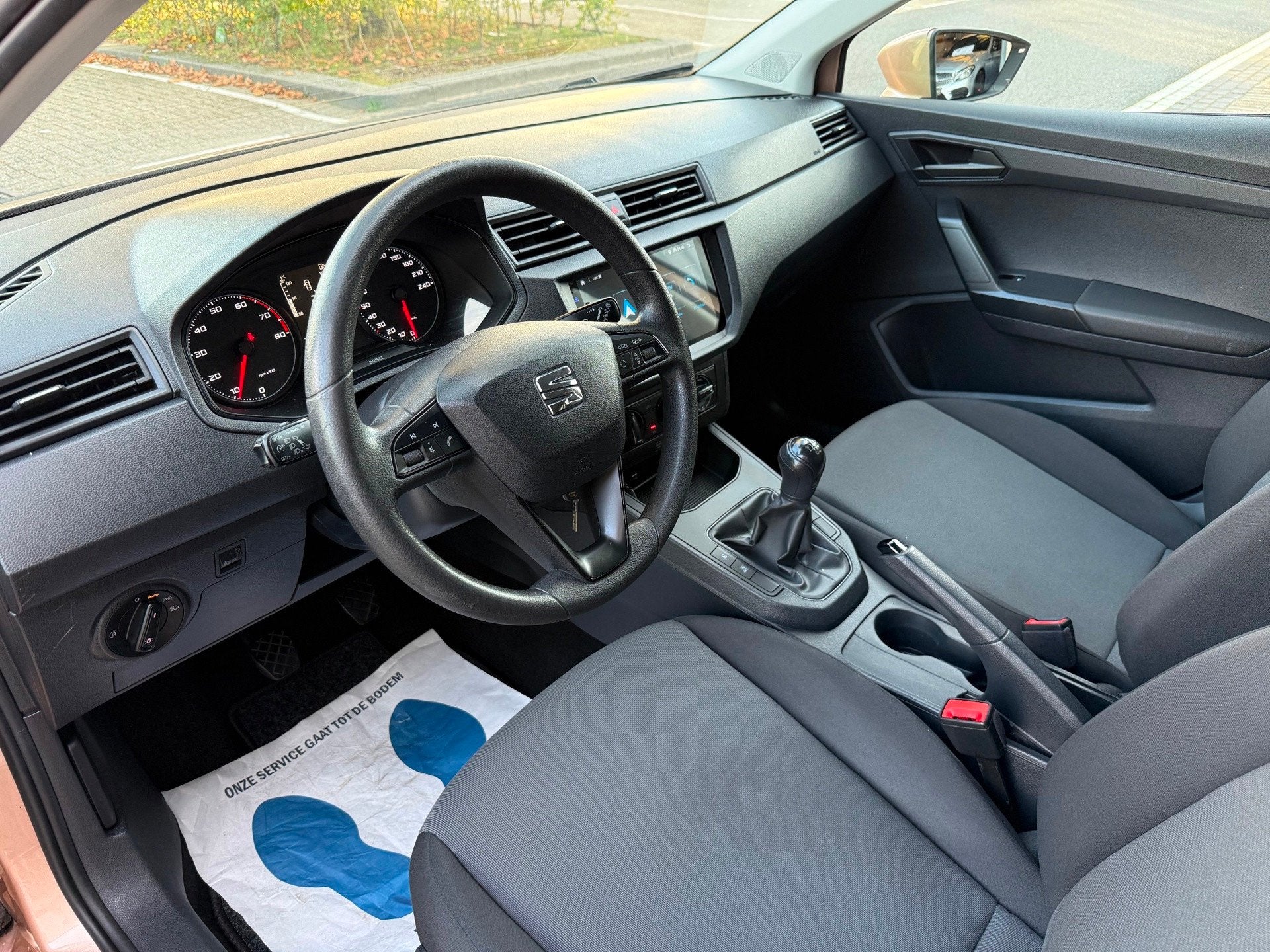 Seat Ibiza 1.0 MPI Reference LMV15/AIRCO/CAMERA/NAVI/CARPLAY, Auto's, Stof, Ibiza, Bedrijf, Handgeschakeld