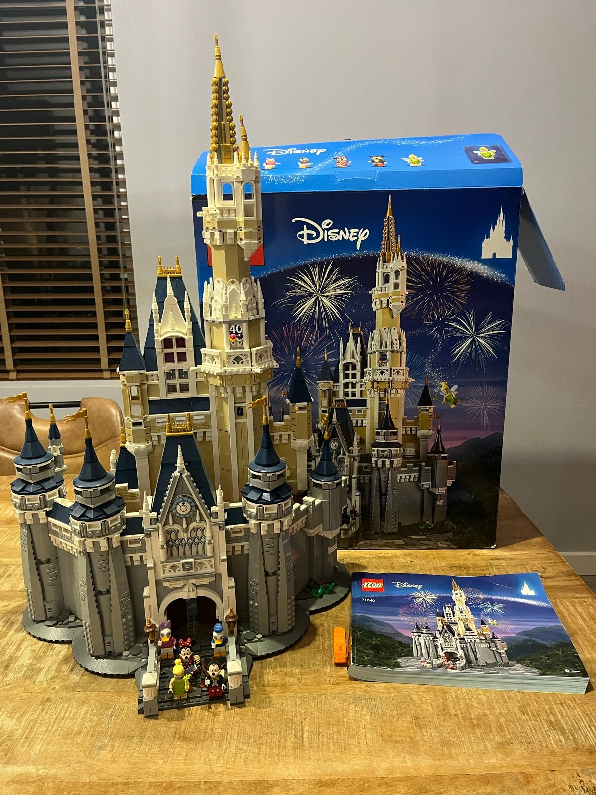 Lego Disney Kasteel 71040 - 100% compleet met doos en boekje, Lego, Ophalen of Verzenden, Zo goed als nieuw, Compleet