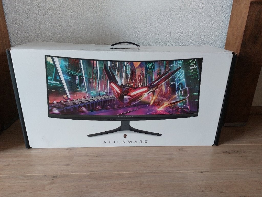 Te Koop; Alienware AW3425DWF monitor, Computers en Software, Monitoren, Gebruikt, 151 t/m 200 Hz, DisplayPort, HDMI, Gaming, Hoofdtelefoonaansluiting