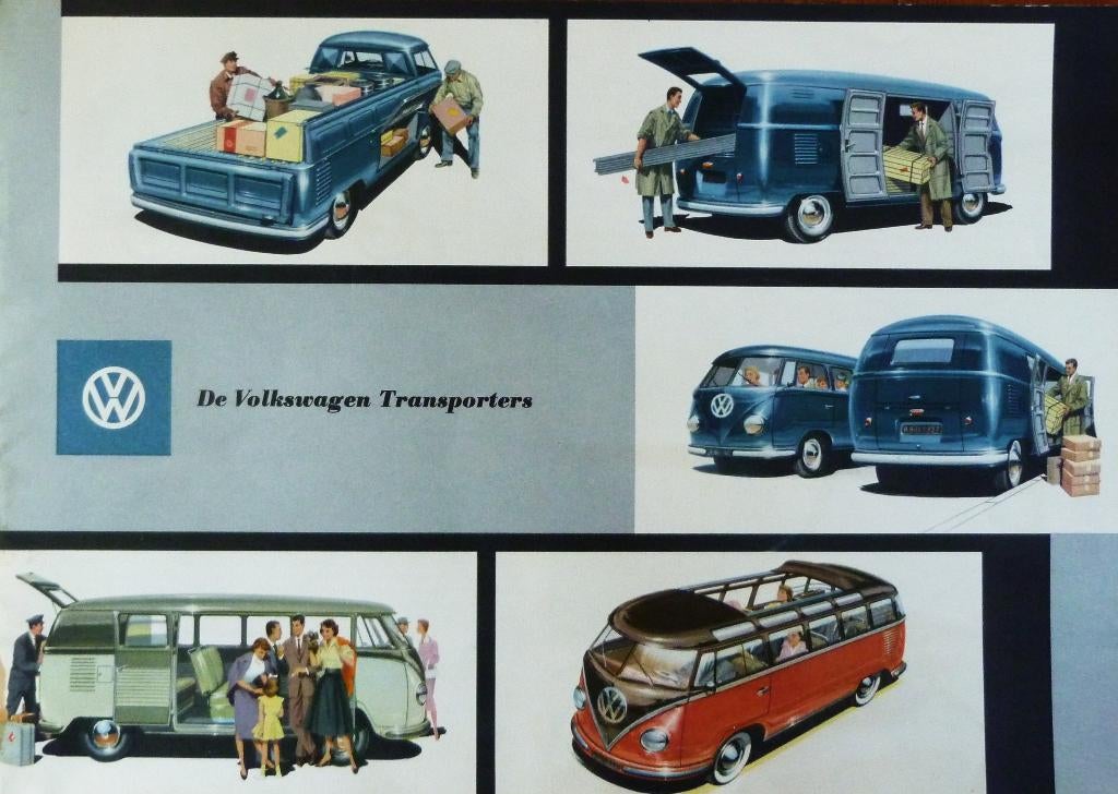 Folder VOLKSWAGEN Transporters Uitgave PON NV 1957, Boeken, Ophalen of Verzenden, Zo goed als nieuw, Volkswagen