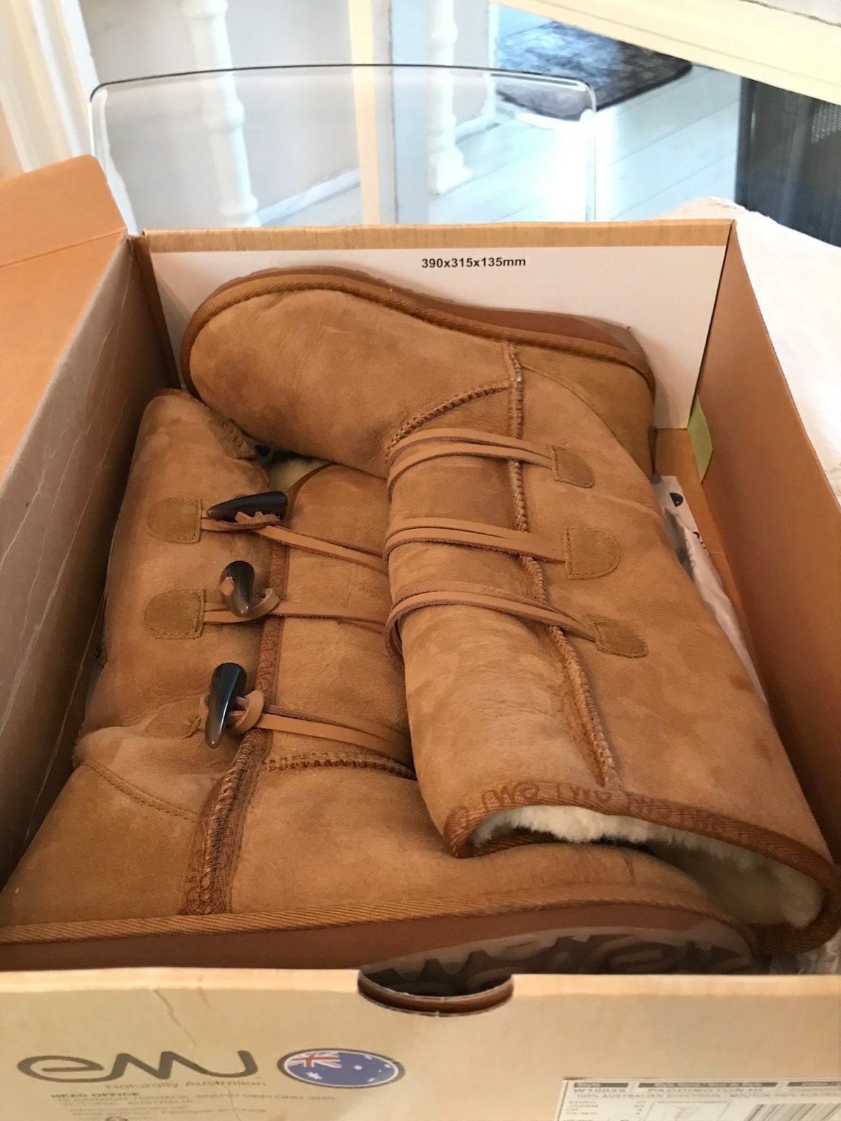Emu paddington hi, nieuw, chestnut, maat 37/38, Verzenden, Zo goed als nieuw, Zwart, Hoge laarzen