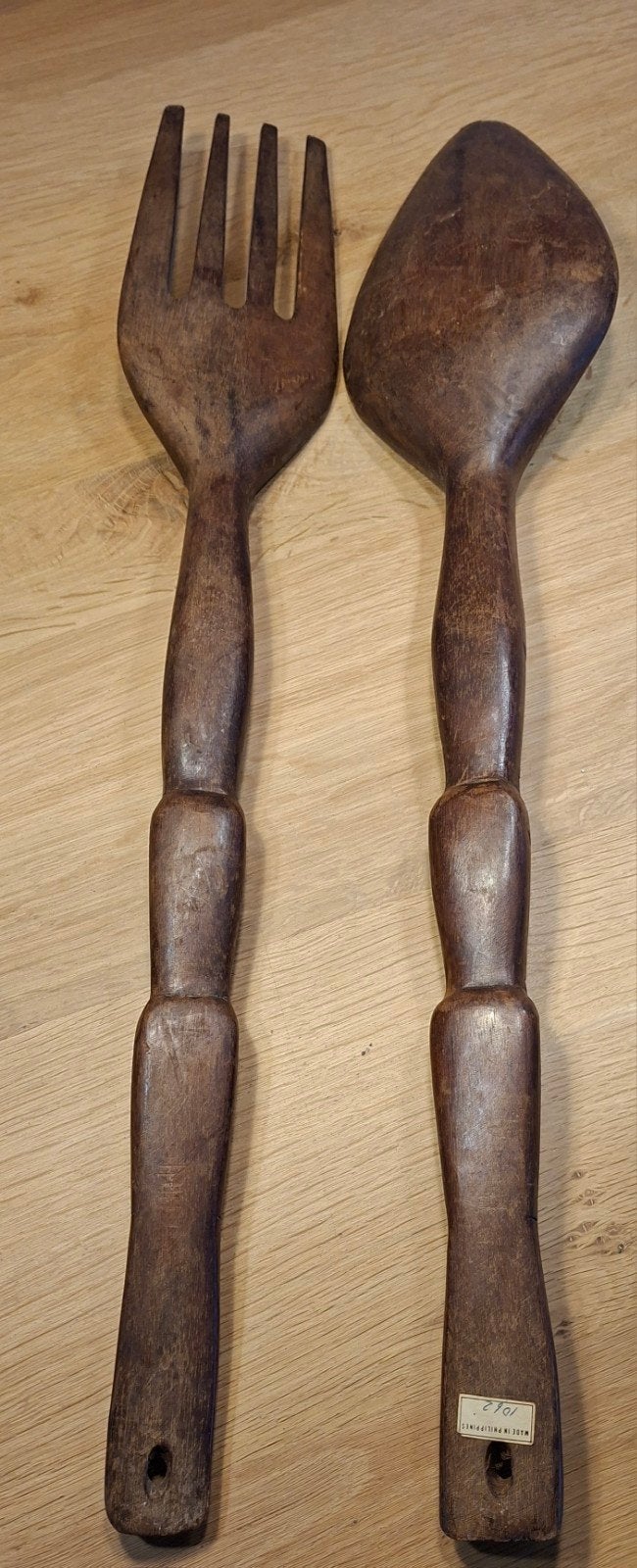 Houten lepel en vork, Ophalen of Verzenden, Hout