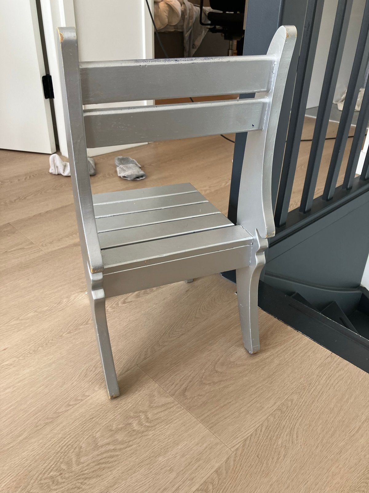 Zilverkleurig kinderstoeltje, Ophalen, Gebruikt, Stoel(en)