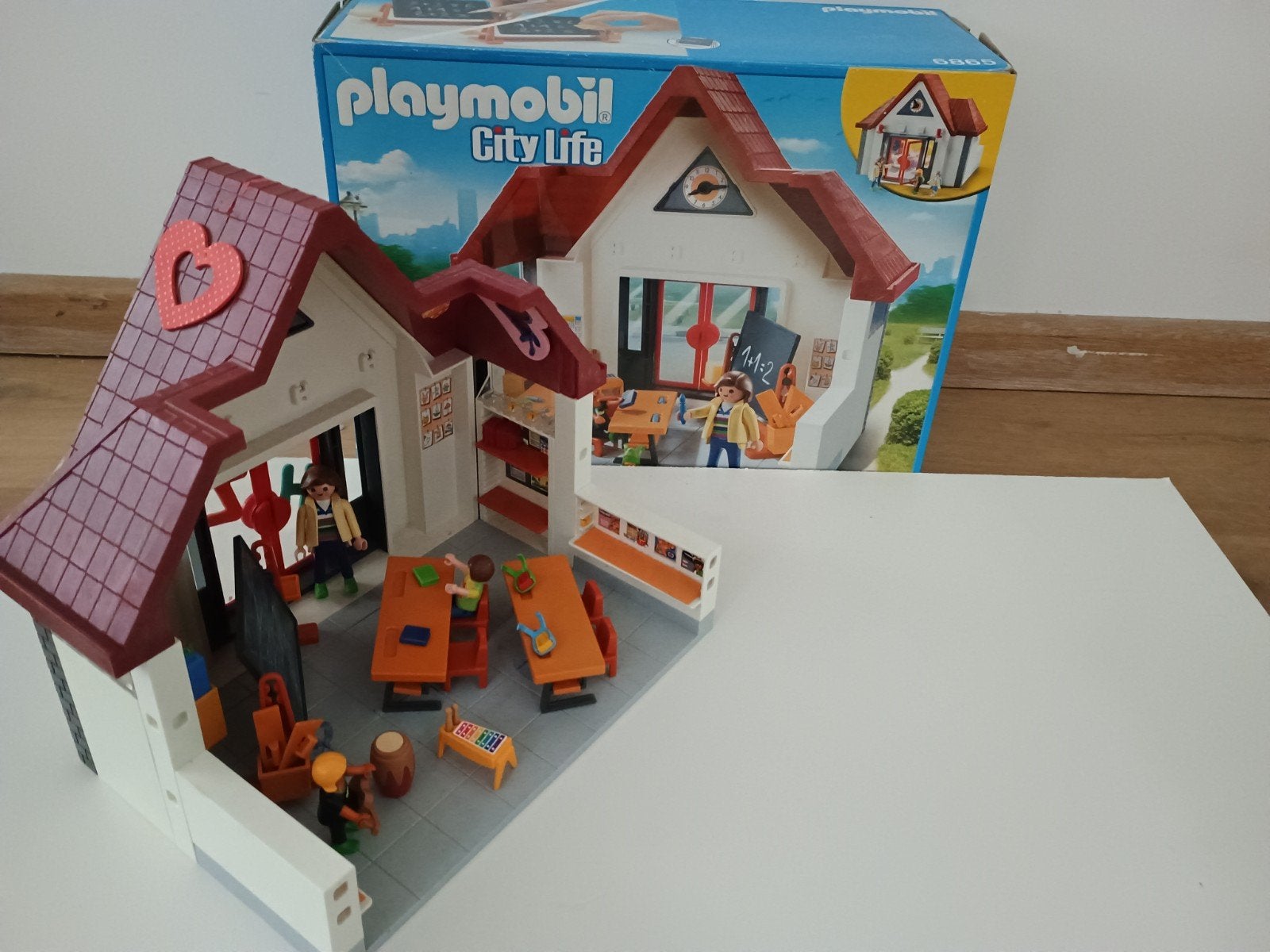Playmobil 6865 School, Ophalen, Gebruikt, Gebouw, Complete set