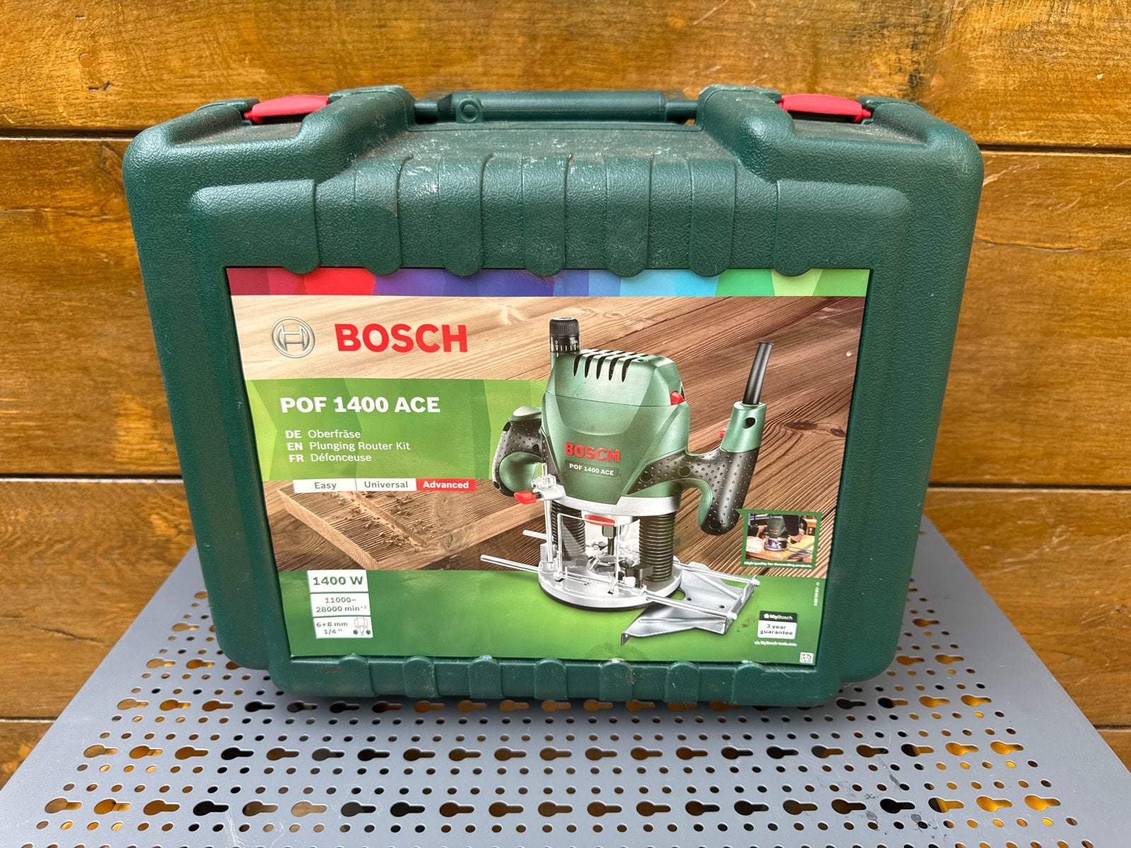 Bosch POF 1400 ACE Bovenfrees - nieuw, Ophalen, Zo goed als nieuw, Elektrisch, Bovenfrees