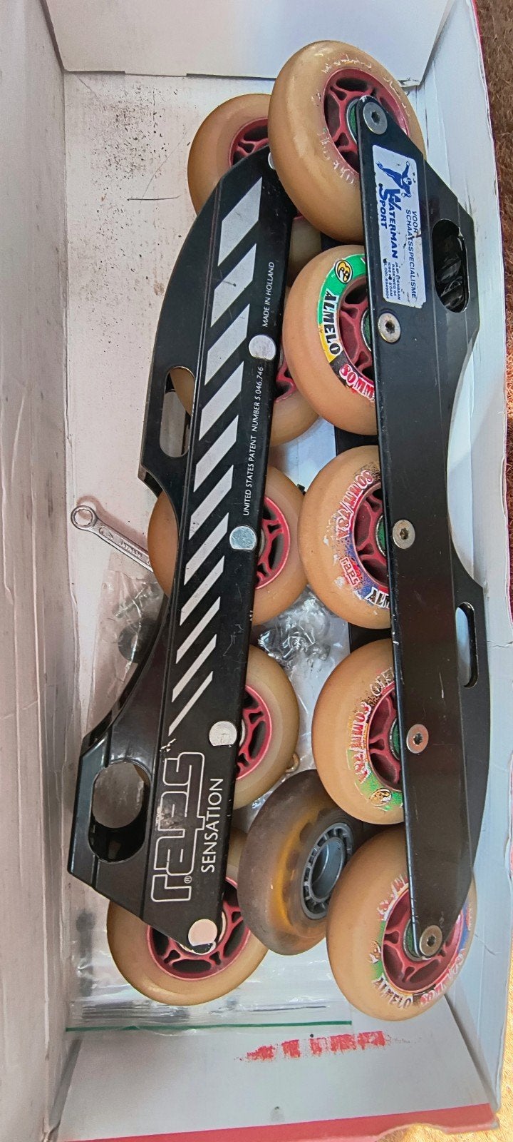 skeelers en klapschaatsen van Raps maat 43, Overige merken, Inline skates 5 wielen, Heren, Ophalen of Verzenden