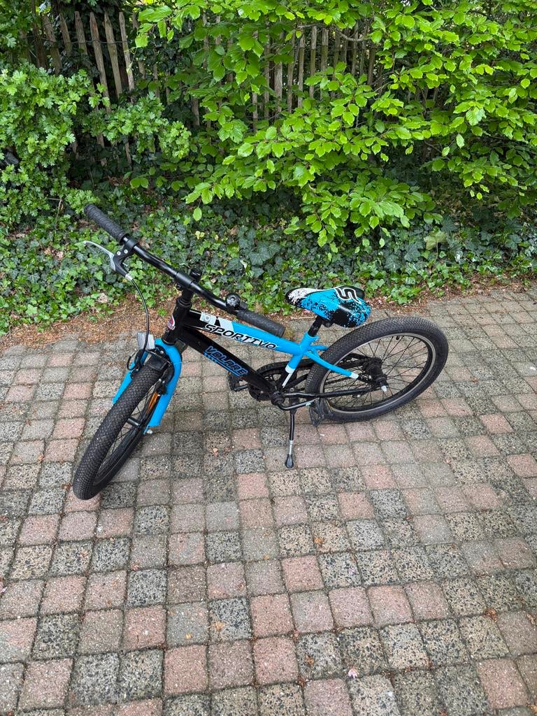 Volare Sportivo Kinderfiets 20 inch - Zwart/Blauw, Ophalen, Zo goed als nieuw, Terugtraprem, 16 tot 20 inch