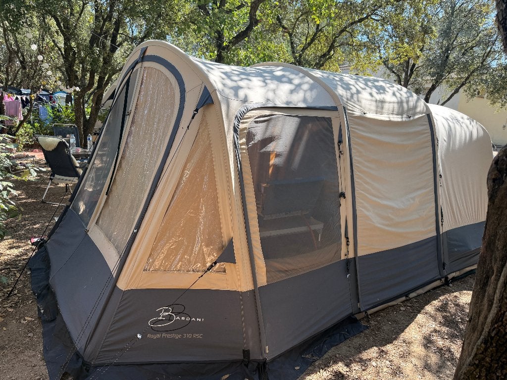 Bardani Royal Prestige 310 RSC – Katoenen tunneltent + mat, Caravans en Kamperen, Tenten, Ophalen, Zo goed als nieuw, Tot en met 4