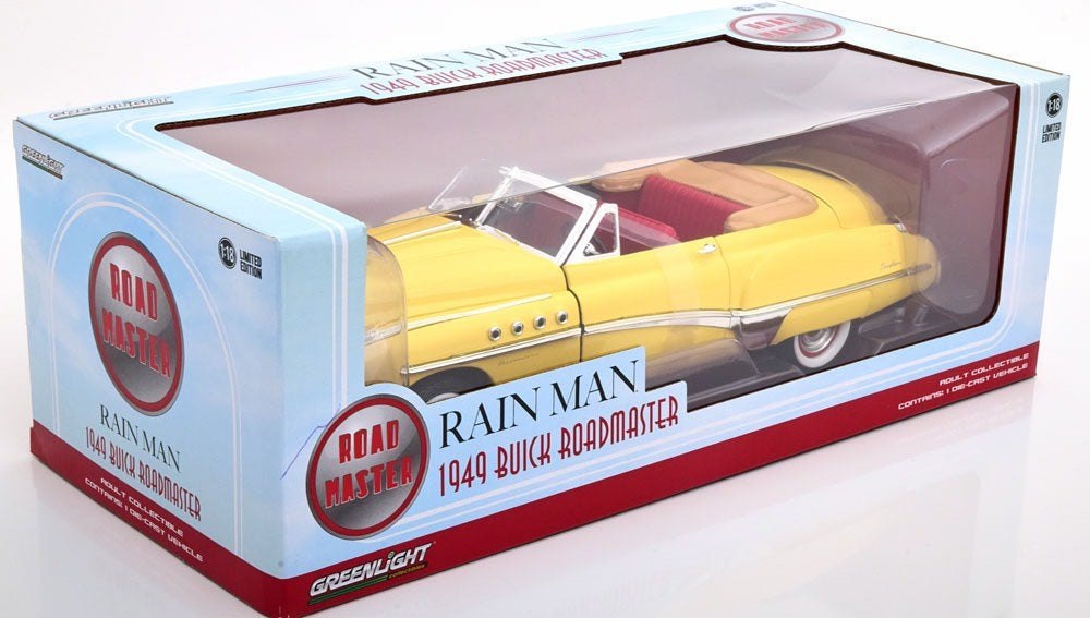 Buick Roadmaster Convertible 1949 “Rain Man”, Hobby en Vrije tijd, Modelauto's | 1:18, Overige merken, Auto, Nieuw, Ophalen of Verzenden