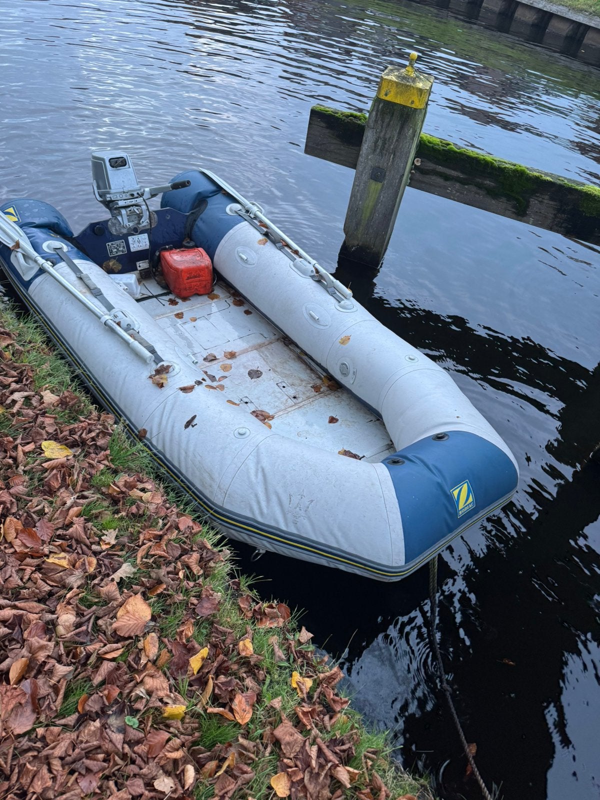 Zodiac rubberboot met 9.9 pk, Ophalen of Verzenden, Gebruikt