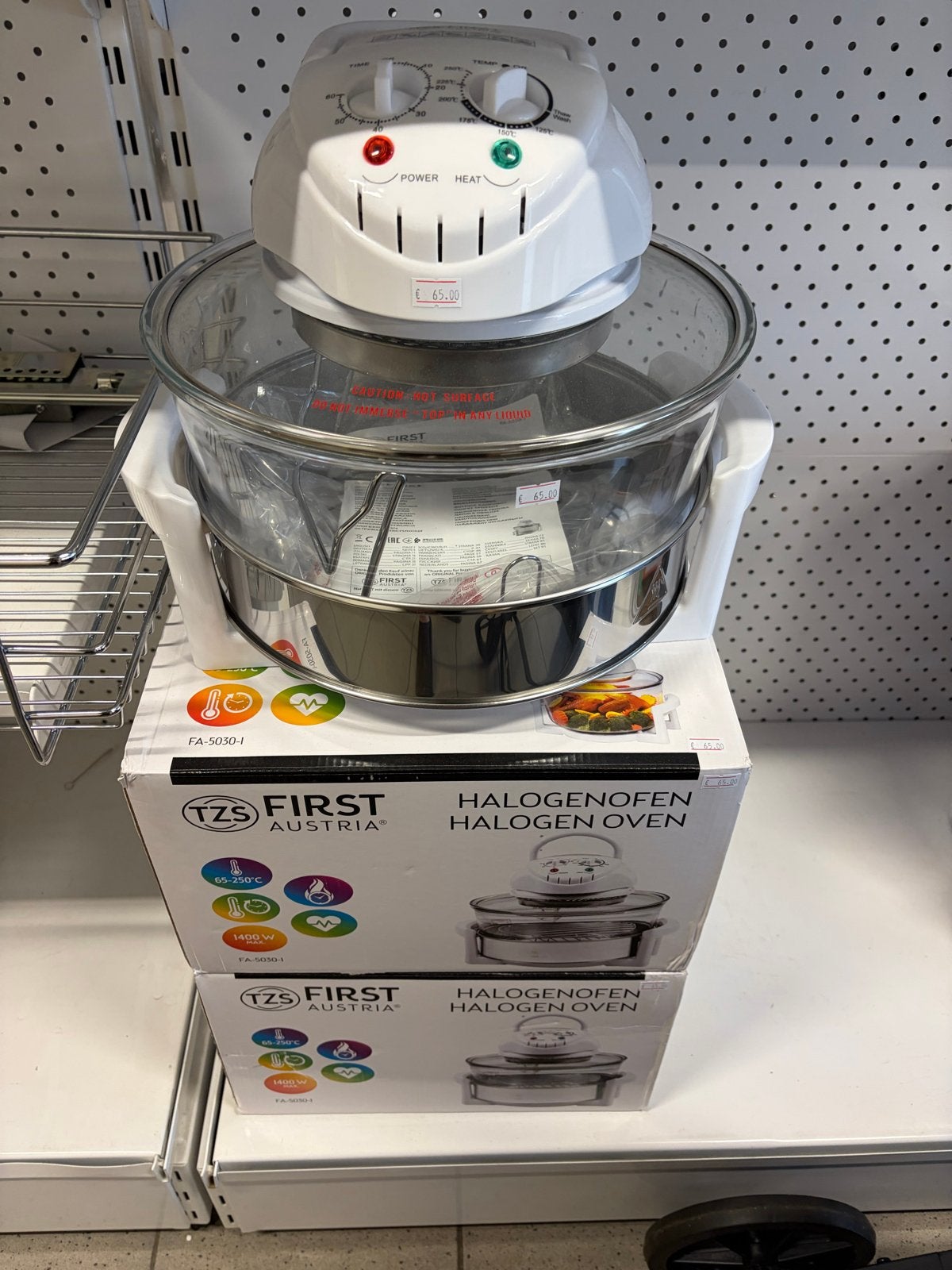 Halogeenoven - First Austria FA-5030-1, Minder dan 45 cm, Overige merken, Hete lucht, Nieuw