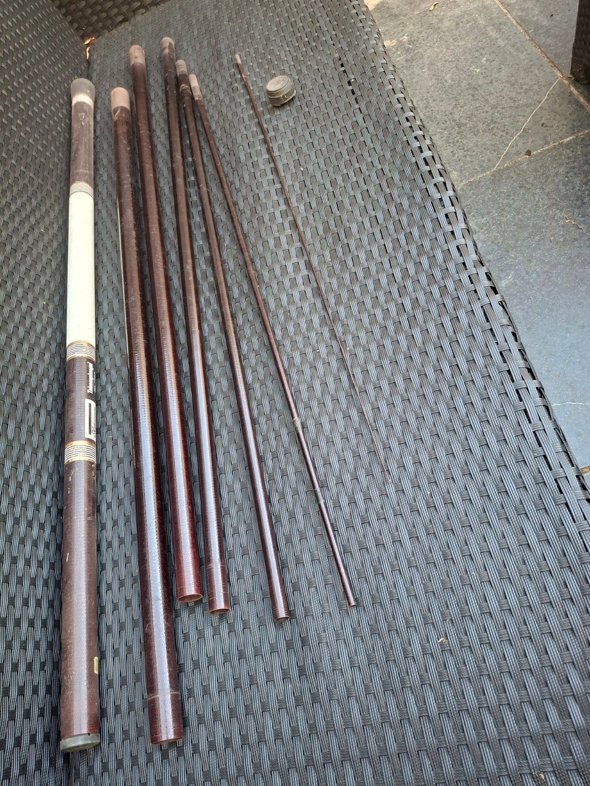 Vishengel telescophengel 6.15 meter 7 delige vis spullen, Ophalen, Gebruikt, Werphengel