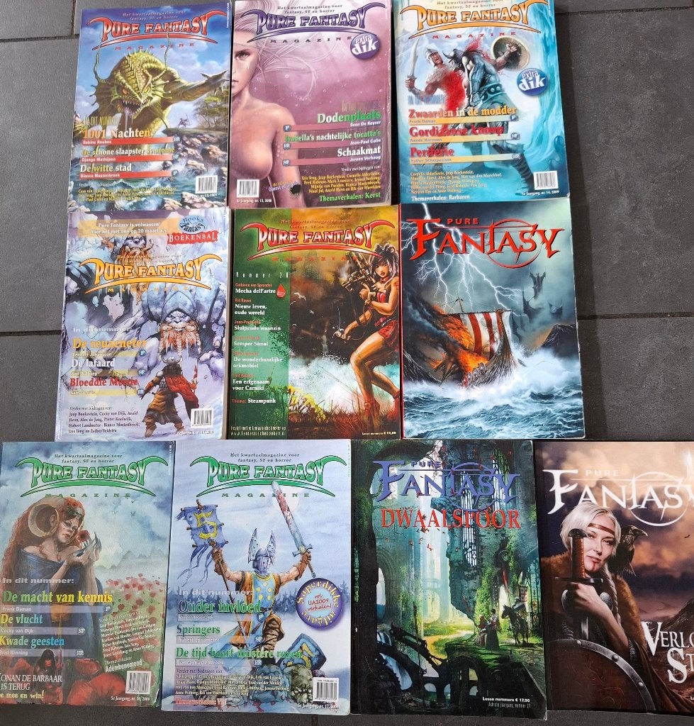 10x Pure Fantasy - magazine voor fantasy, SF en horror, Ophalen of Verzenden, Gelezen, Pure fantasy