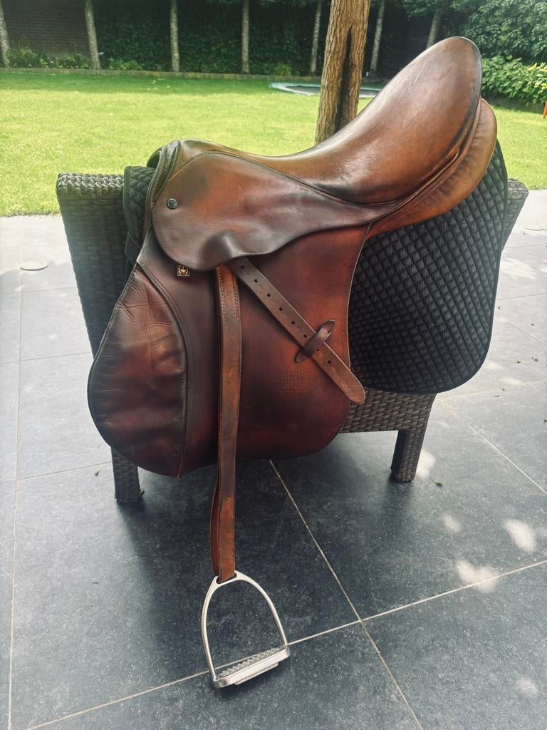 Stubbel zadel 17 / 17,5 inch, Dieren en Toebehoren, Ophalen, Gebruikt, Dressuur