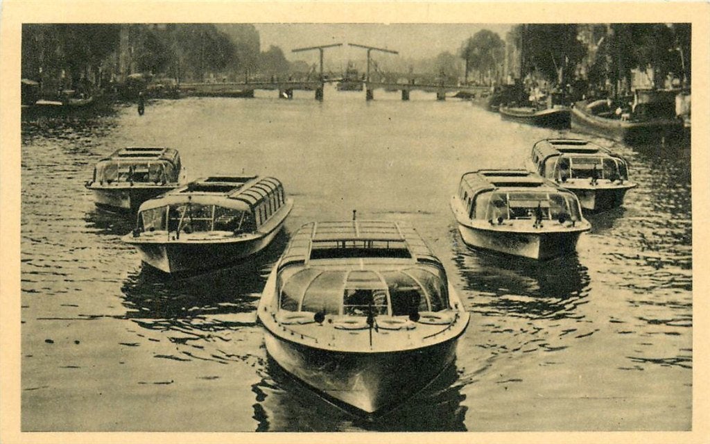379-238-017 Amsterdam Rederij Bergmann, Verzamelen, Ansichtkaarten | Nederland, Verzenden, Voor 1920, Noord-Holland