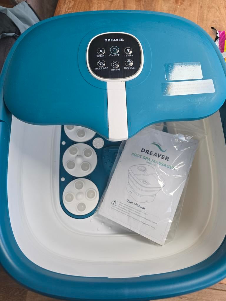 Dreaver Voetenbad met Massage en Bubbel functie, Sieraden, Tassen en Uiterlijk, Uiterlijk | Lichaamsverzorging, Nieuw, Overige typen