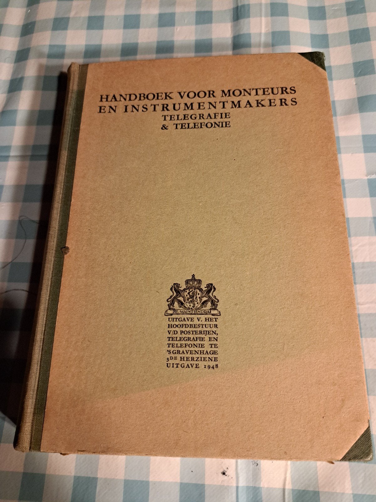 K: Handboek Monteurs & Instrumentmakers, Ophalen of Verzenden, Gelezen, Elektrotechniek, Hoofdbestuur v/d Posterijen, Telegrafie en Telefonie