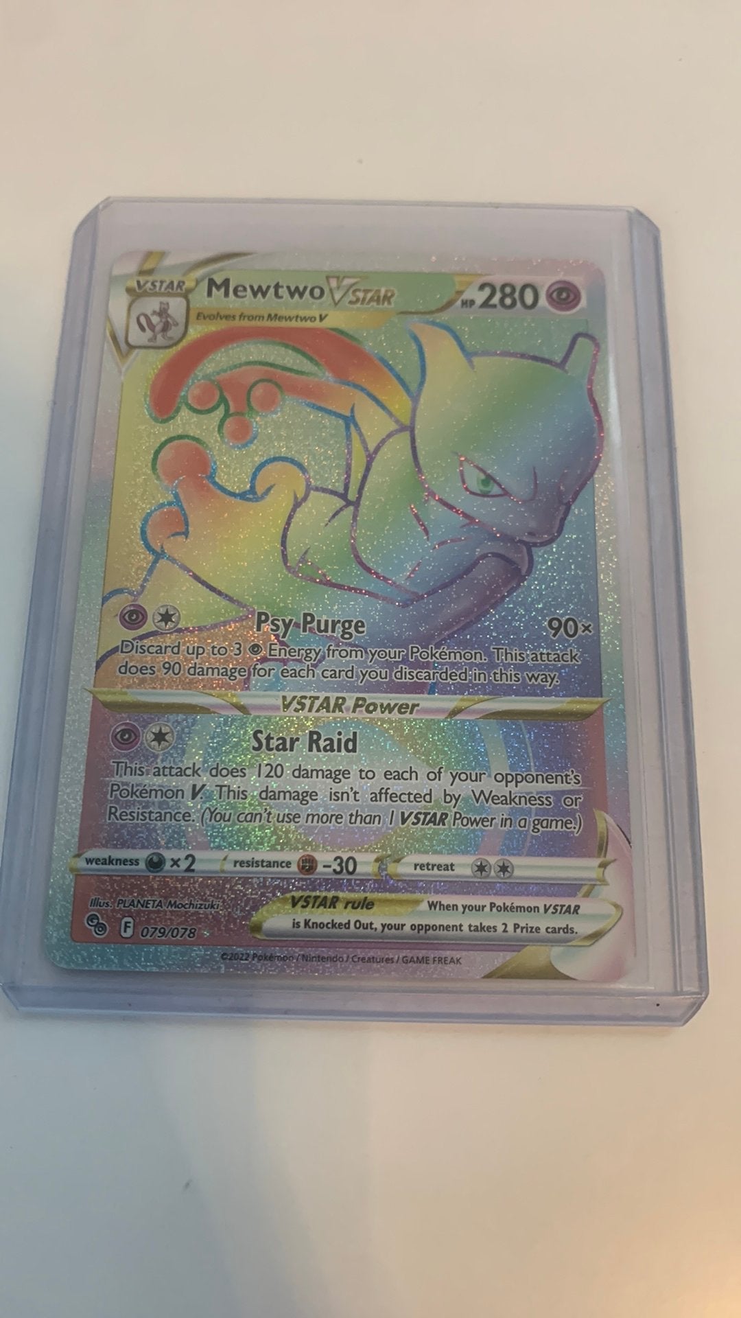 Mewtwo vstar 079 van de pokemon go set, Ophalen of Verzenden, Nieuw