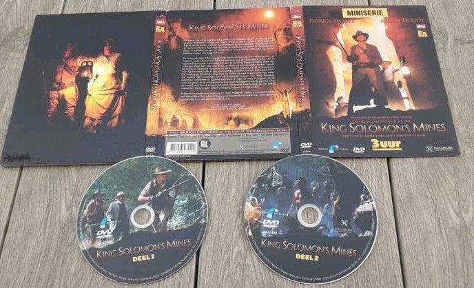 King Solomon's Mines Miniserie deluxe 2 DVD - Patrick Swayze, Vanaf 12 jaar, Ophalen of Verzenden, Gebruikt, Inclusief doosje