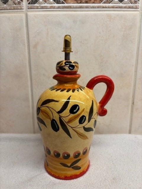 Spaans Aardewerk Olie Kruikje, Ophalen of Verzenden
