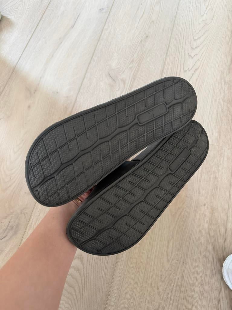 Björn Borg slippers met rosé logo - Maat 41, Ophalen of Verzenden, Zo goed als nieuw, Zwart, Slippers
