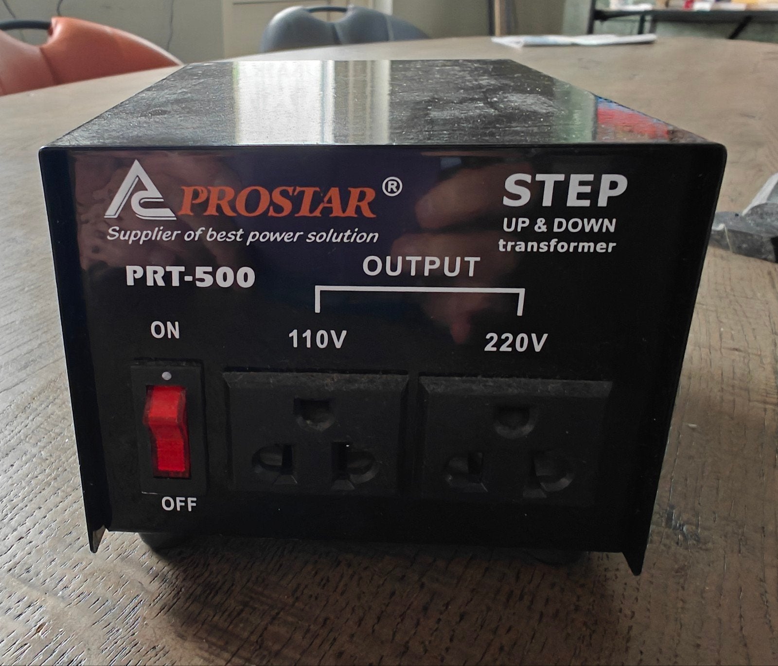 Prostar PRT-500 step-up en step-down transformator, Ophalen