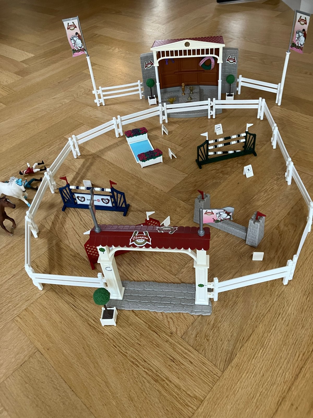 Schleich springwedstrijd Arena, Ophalen of Verzenden, Gebruikt, Jongen of Meisje