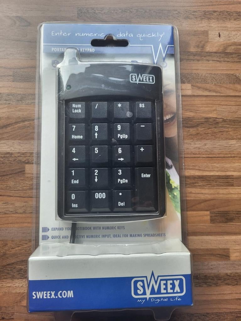 Sweex Portable USB Keypad KP001, Computers en Software, Toetsenborden, Verzenden