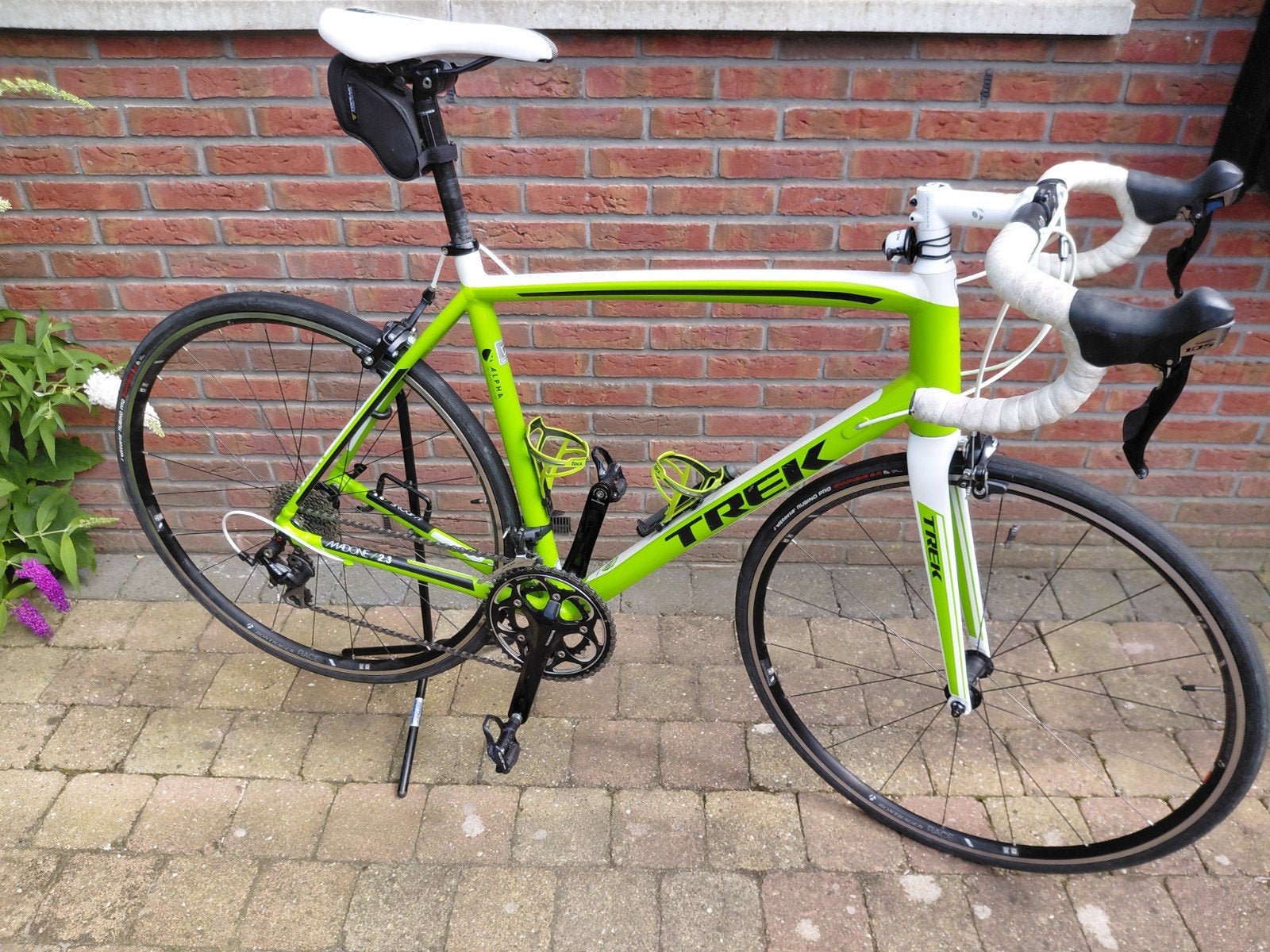 Prachtige Trek madone 2.3 racefiets 58 cm fluorgroen, Gebruikt, Aluminium, 57 tot 61 cm, Meer dan 20 versnellingen