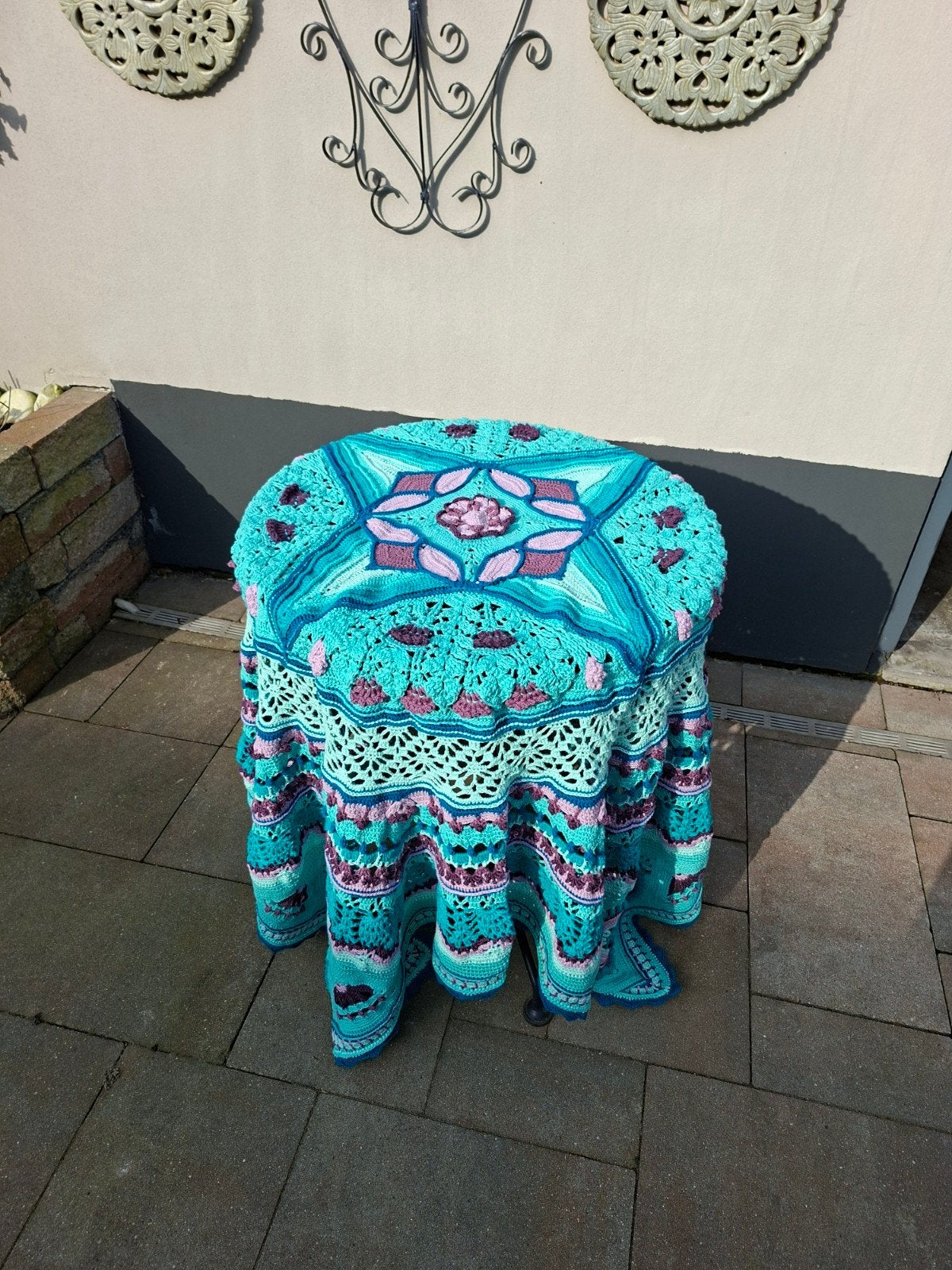 prachtig gehaakt kleed, Ophalen of Verzenden, Nieuw, Rechthoekig, 200 cm of meer