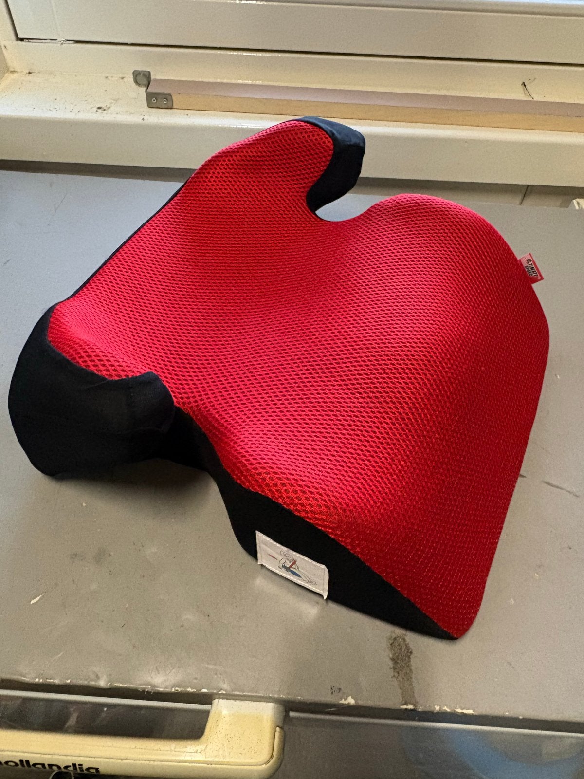 Rode zitverhoger voor kinderen, Overige merken, 15 t/m 36 kg, Ophalen of Verzenden, Gebruikt
