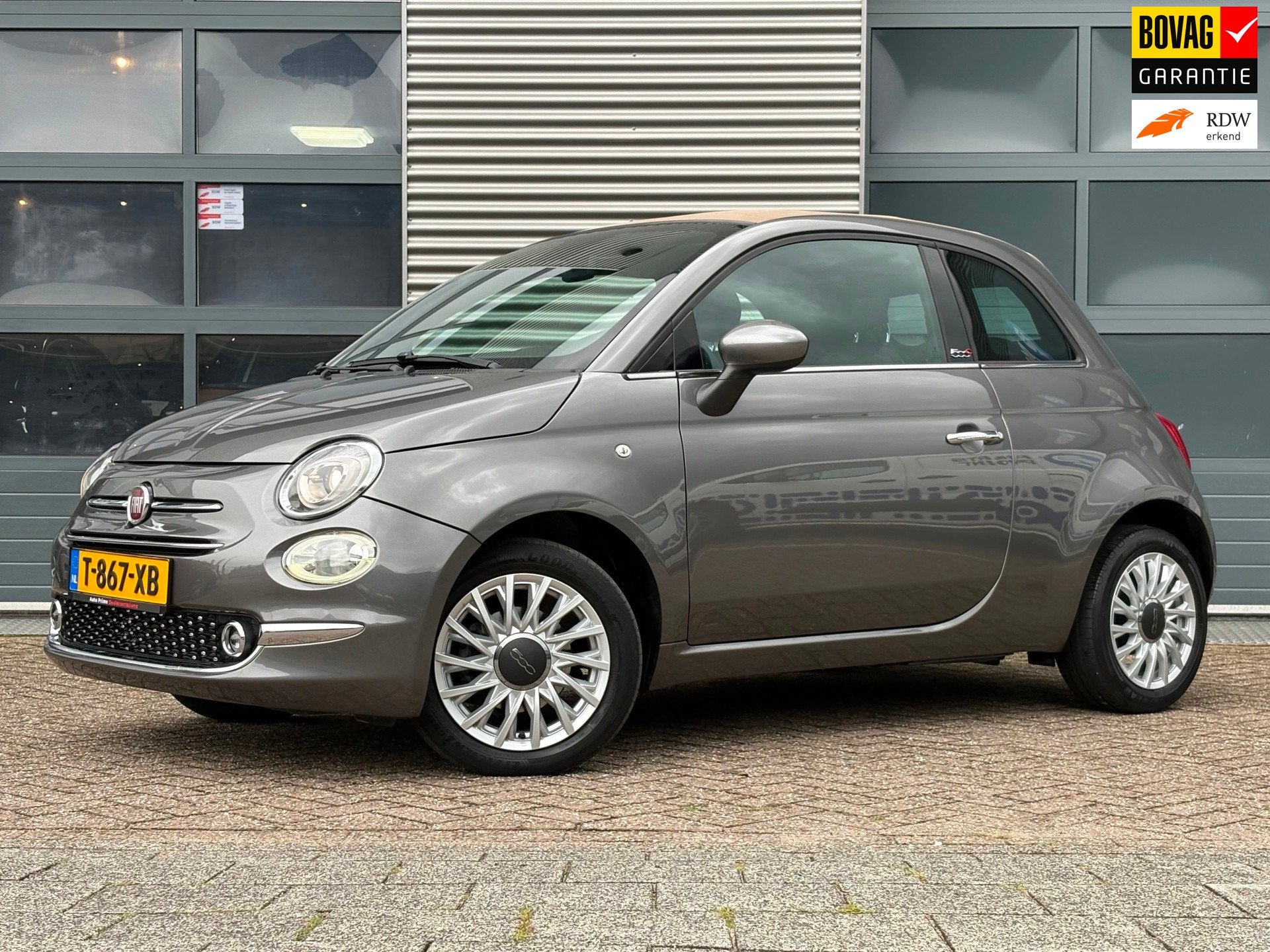 Fiat 500C 1.2 Star | CARPLAY | NAVI | PARKEERSENSOR | NAP, Auto's, Gebruikt, Cabriolet, Leder, Bedrijf