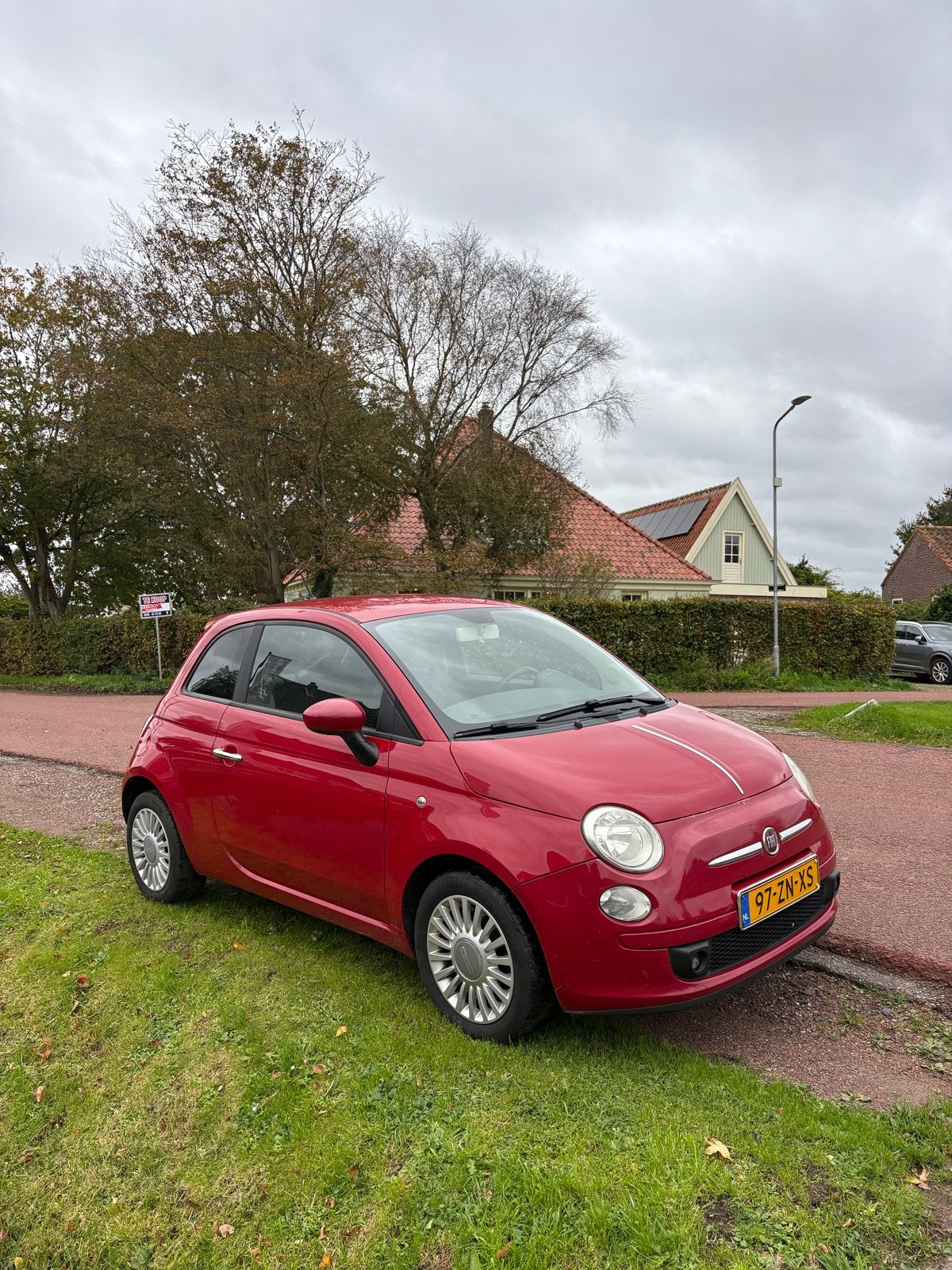 Fiat 500 1.2 C 2008 Rood, Auto's, Voorwielaandrijving, 4 cilinders, 840 kg, 4 stoelen