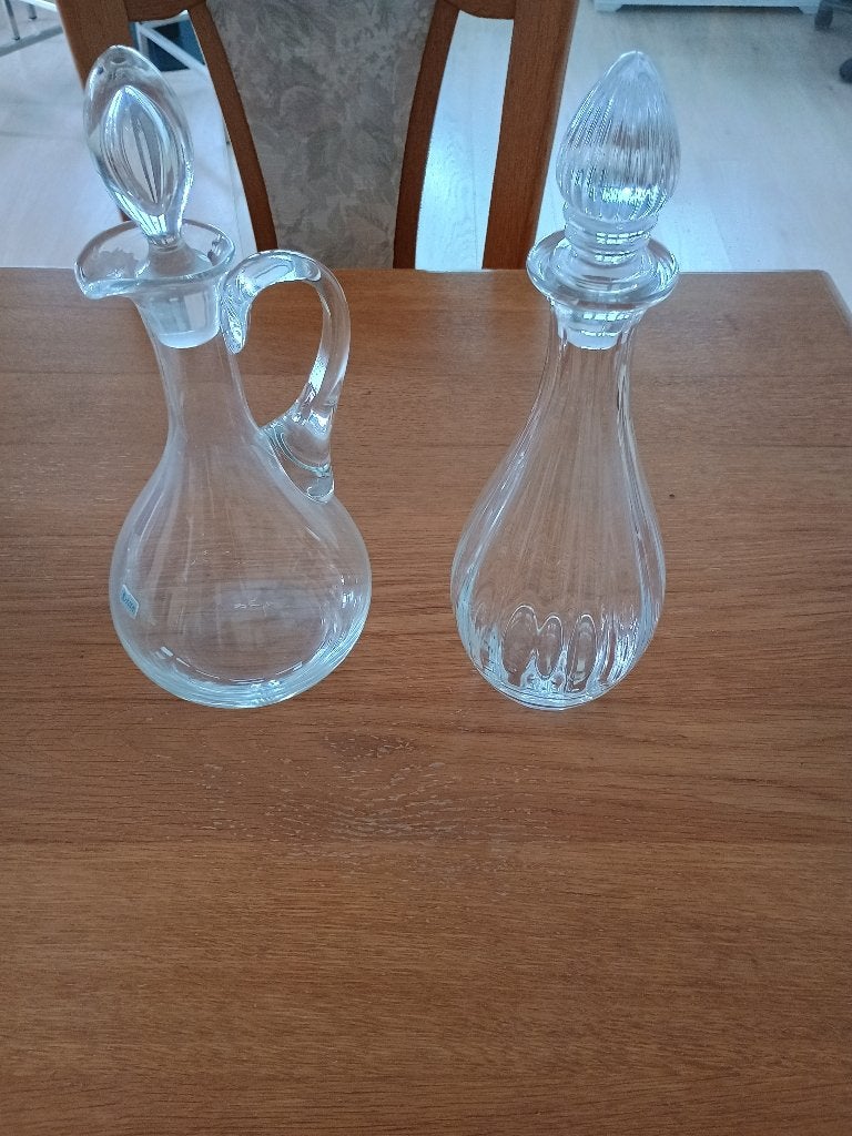 Te koop: set Schott Zwiesel wijnkaraffen glas, Ophalen, Gebruikt, Overige typen