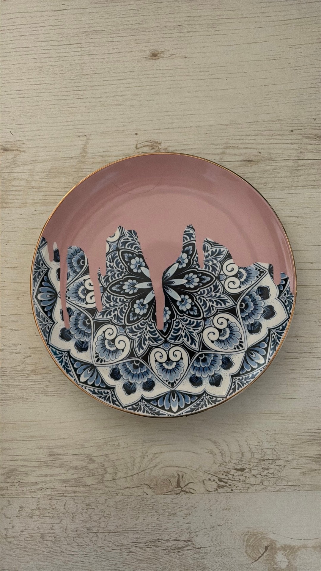 Wandbord van Heinen Delfts Blauw (26 cm), Antiek en Kunst, Antiek | Wandborden en Tegels, Ophalen