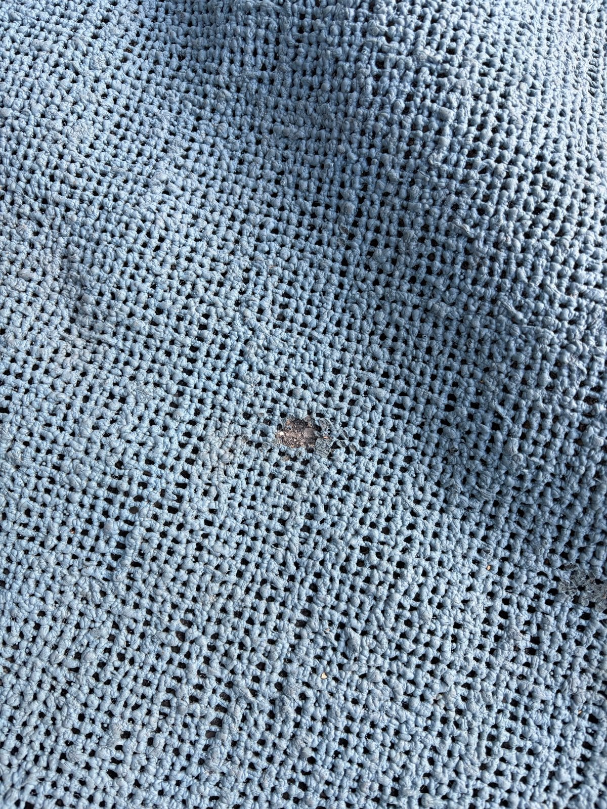 Groot blauw buitenkleed - Gebruikt, Caravans en Kamperen, Ophalen, Gebruikt