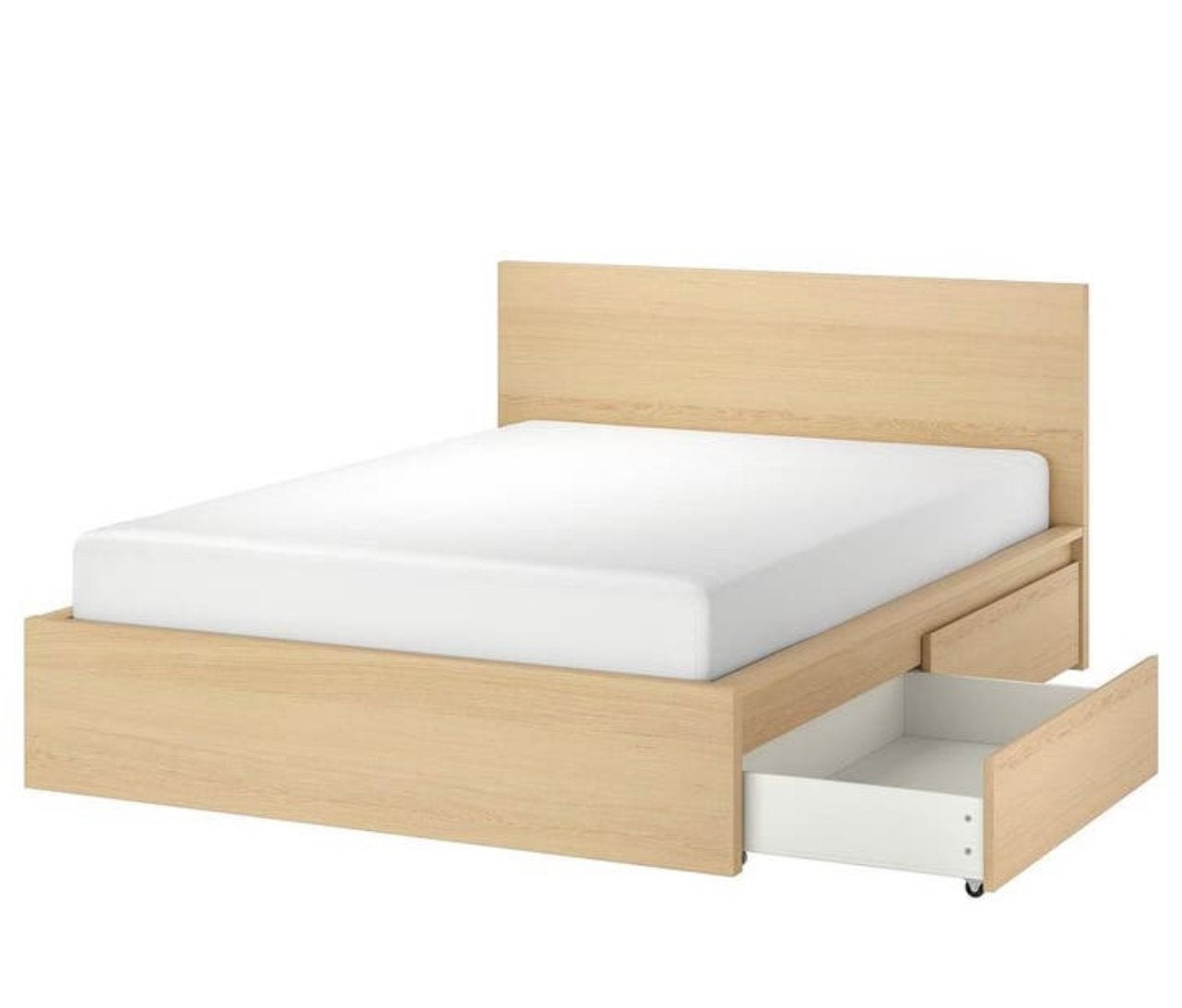 IKEA MALM Bed frame, super clean, Ophalen, Wit, Tweepersoons, Zo goed als nieuw