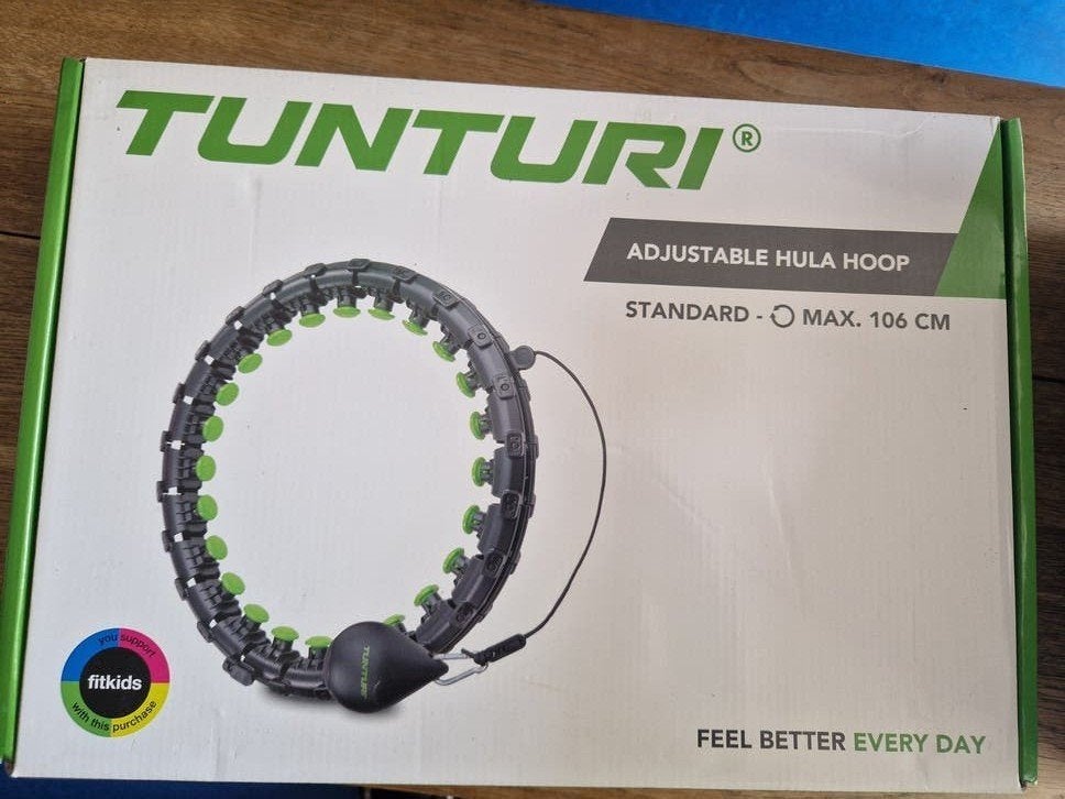 Tunturi Verstelbare Fitness Hoelahoep met Gewicht, Ophalen of Verzenden, Met gewicht, Zo goed als nieuw, Fitness hoelahoep
