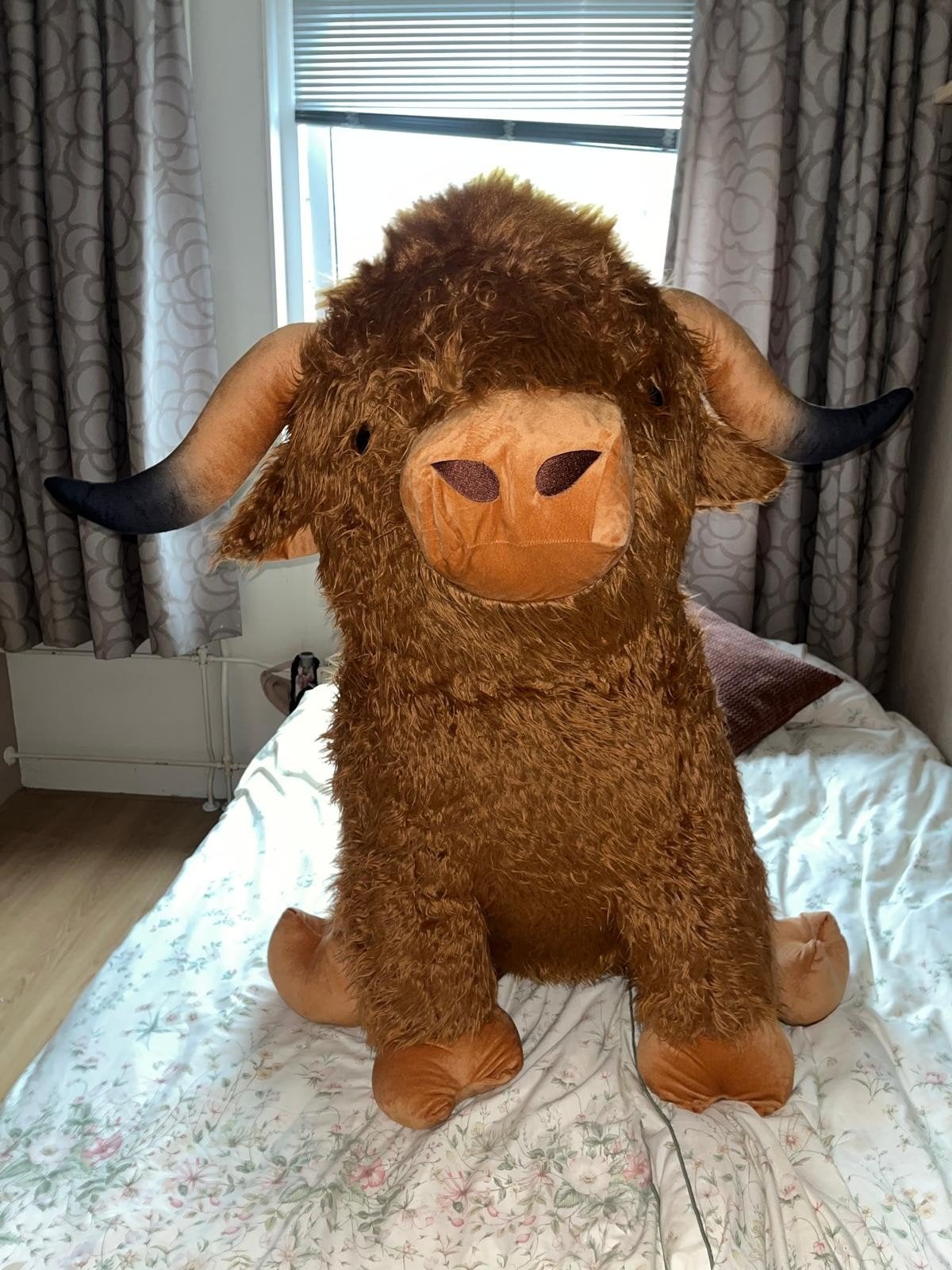 XXL Kermis Knuffel Buffalo - Groot en Knuffelbaar, Ophalen, Overige typen, Zo goed als nieuw, Bruin