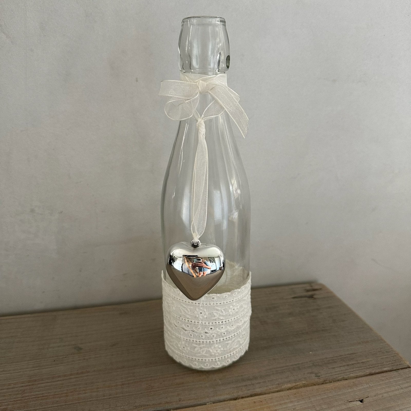 Sierfles, vaas, fles, decoratie, Huis en Inrichting, Woonaccessoires | Vazen, Ophalen of Verzenden, Zo goed als nieuw