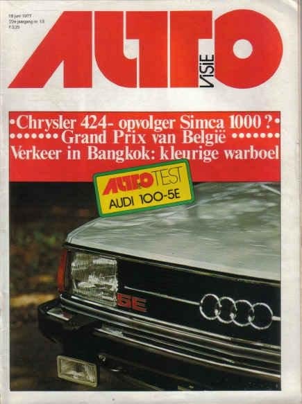 Autovisie 13 1977 : Audi 100 GL 5E - Saab 99 Turbo - Simca, Ophalen of Verzenden, Gelezen, Algemeen