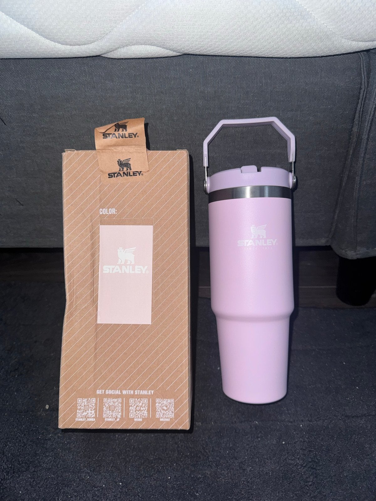 Nieuwe Stanley Cup - Roze/Lila Thermosbeker, Huis en Inrichting, Ophalen of Verzenden, Nieuw, Roze, Stanley