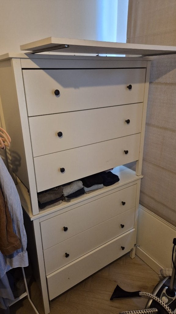 2x Hemnes Chest of drawers, Ophalen, 50 tot 100 cm, Zo goed als nieuw, 3 of 4 laden